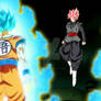 Black ssj rose vs Goku y Vegeta