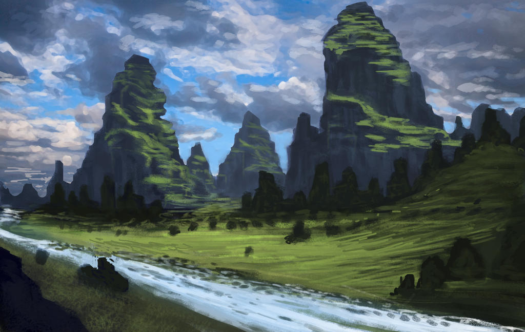 Mountain landscape by Guy-Mandude Mountain landscape by Guy-Mandude
