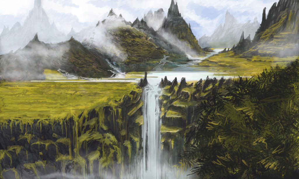waterfall by Guy-Mandude waterfall by Guy-Mandude