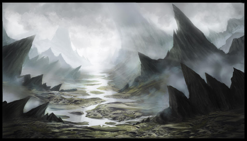Fantasy landscape (Tutorial/workshop jonas de Ro) by Guy-Mandude Fantasy landscape (Tutorial/workshop jonas de Ro) by Guy-Mandude