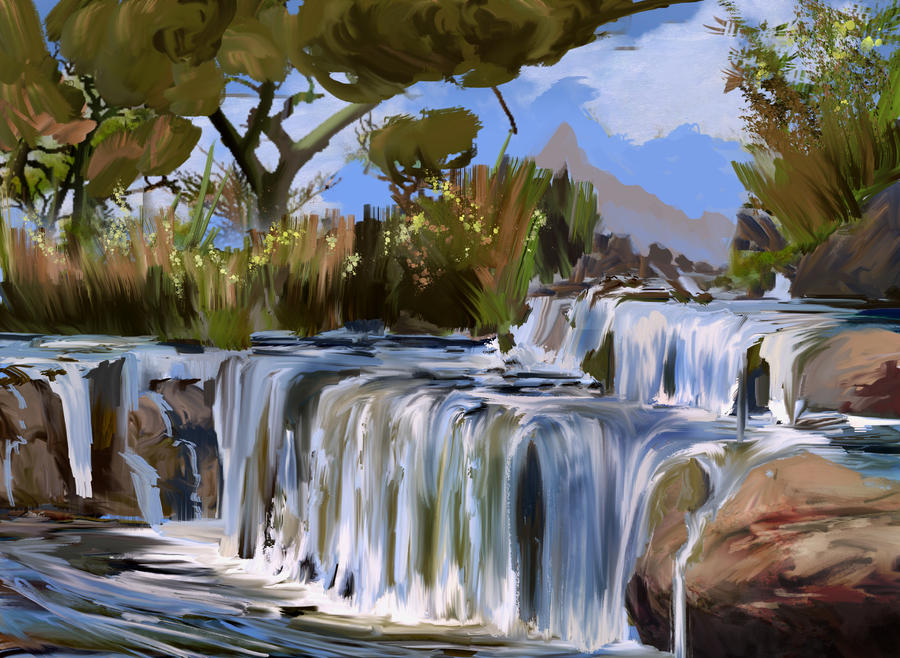 Experimation with Mixer Brush by Guy-Mandude on DeviantArt