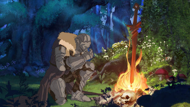 Dark Souls fan art inspired by studio ghibli