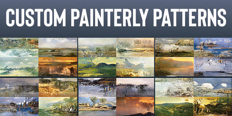 10000 Custom Painterly Patterns for Photoshop
