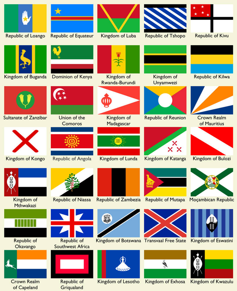 AnAm: Flags of Southern Africa by Keperry012 on DeviantArt