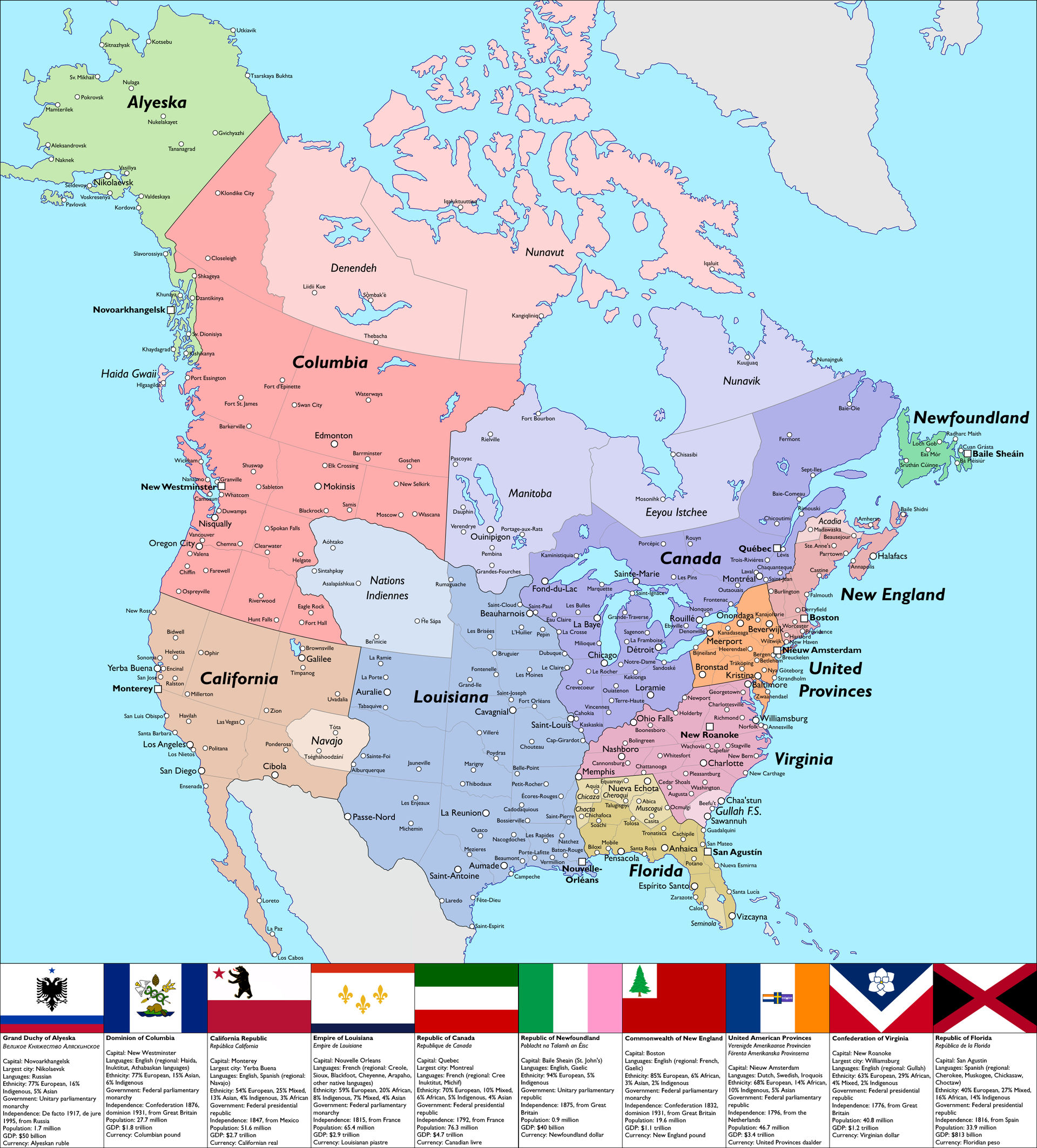 Another America A Map And Graphic Setting Alternatehistory Com