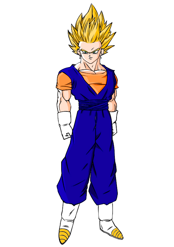 vegito ssj2 colored