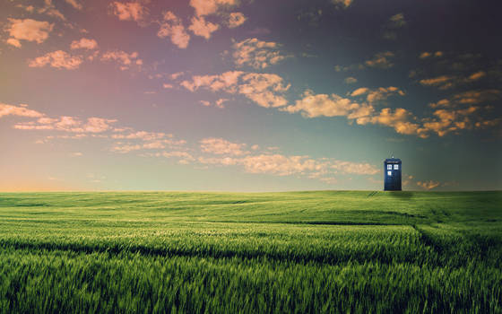 TARDIS Sunset Wallpaper