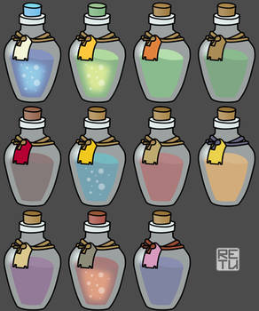 BotW Elixirs (alternate composite image)