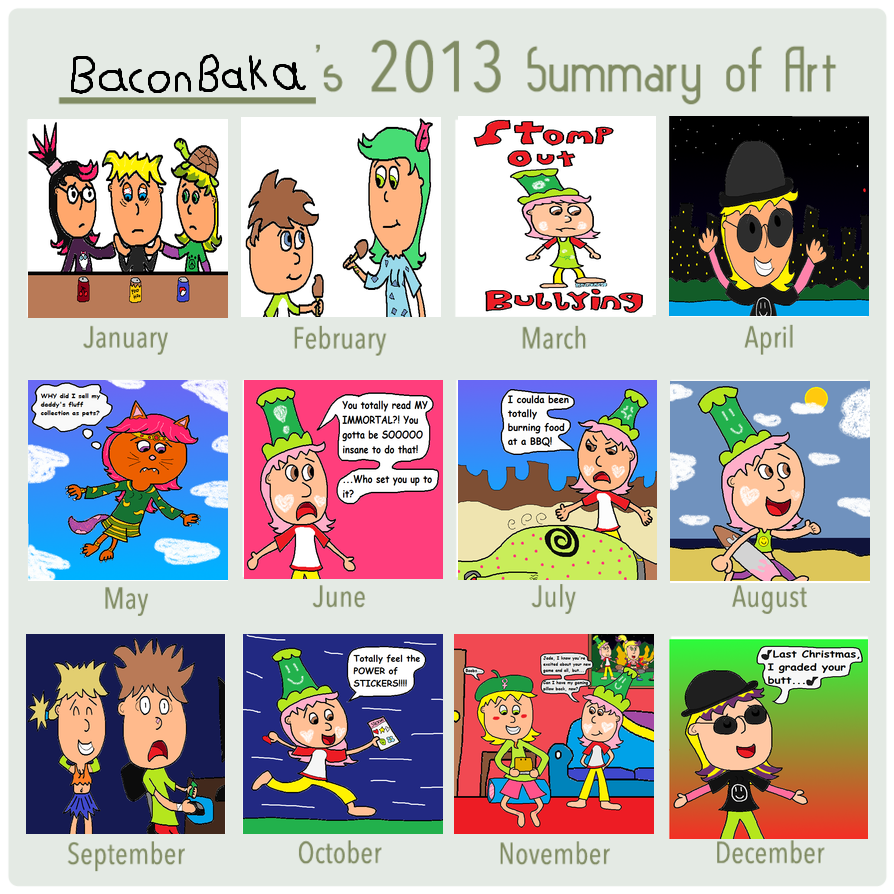 BaconBaka's 2013 Art Meme