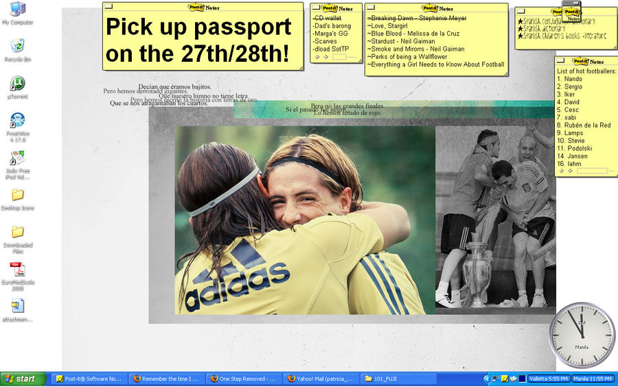 Desktop + Sticky notes by poshantagonist on DeviantArt