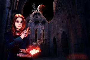 Blood Moon Rising - Fire Spell by AmberSeree Blood Moon Rising - Fire Spell by AmberSeree