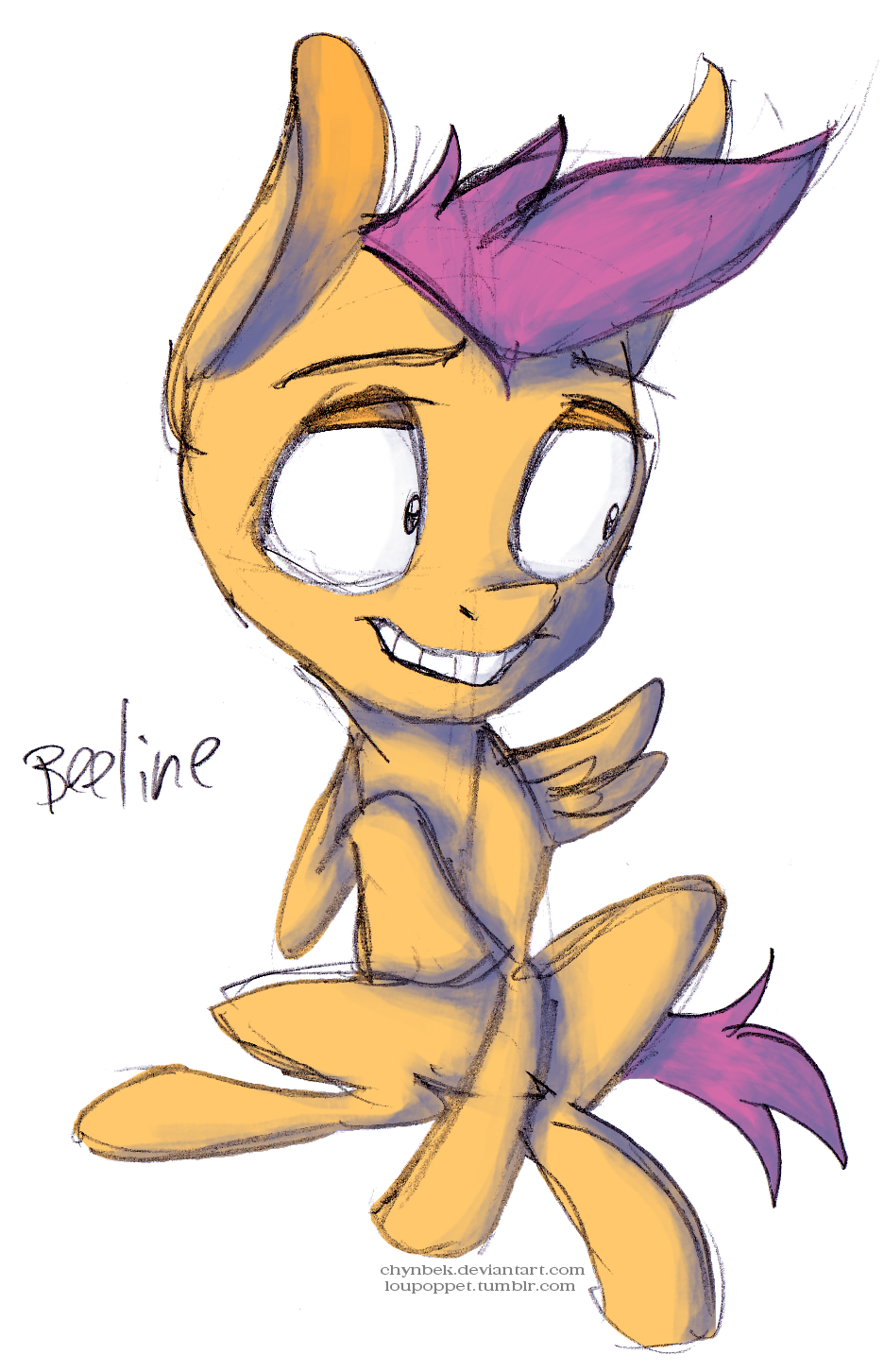 Genderbent Scootaloo - Beeline