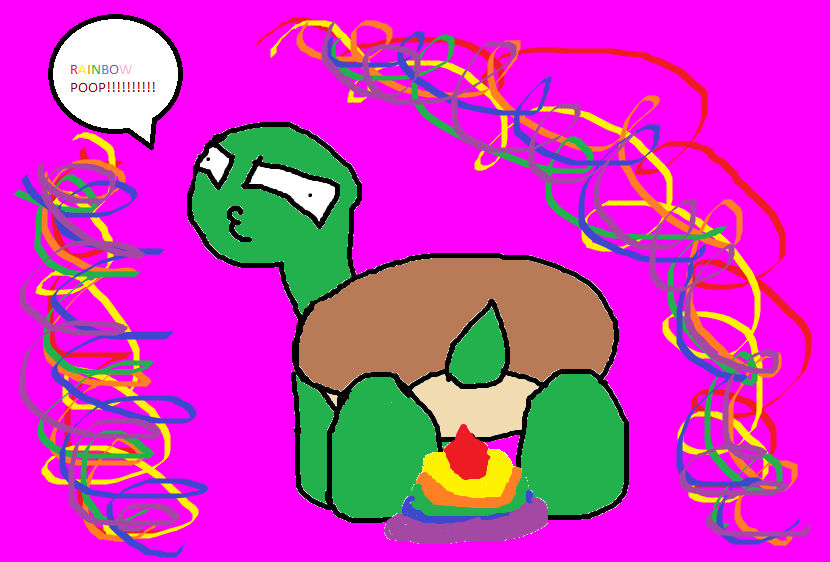 Rainbow Pooping Turtle by ShinySmeargle on DeviantArt