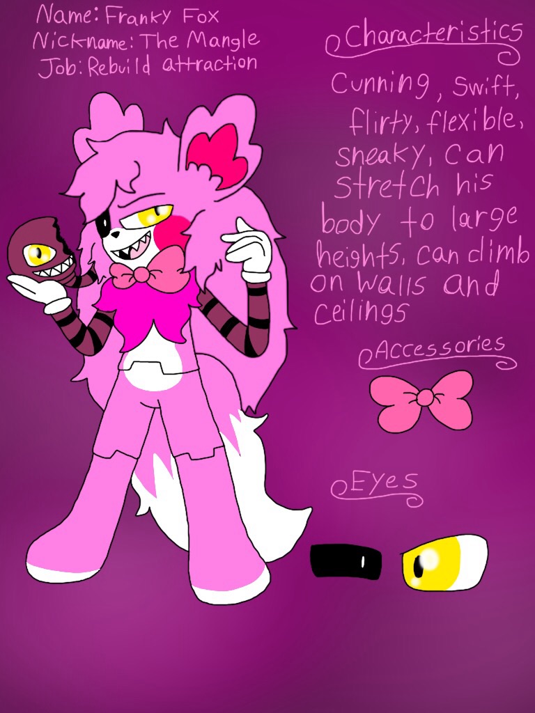 Toy Animatronics: Franky (Mangle) Chao Ref