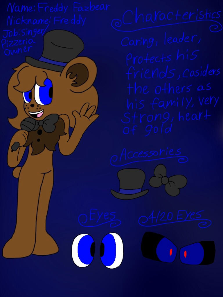 Original Animatronics: Freddy Fazbear Chao Ref by ShinySmeargle on