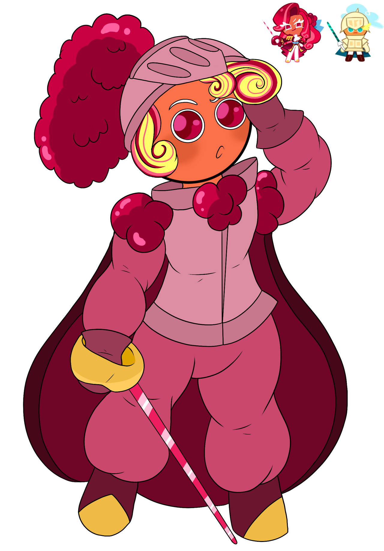 Raspberry Cookie Standing Knight Cookie (Raspberries) .:Cookie Run:. by ShinySmeargle on DeviantArt