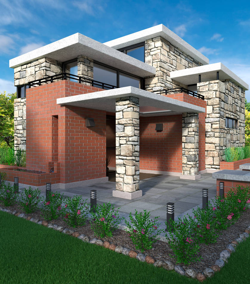 House Rendering Exercise architectural rendering exercise by naghree on DeviantArt