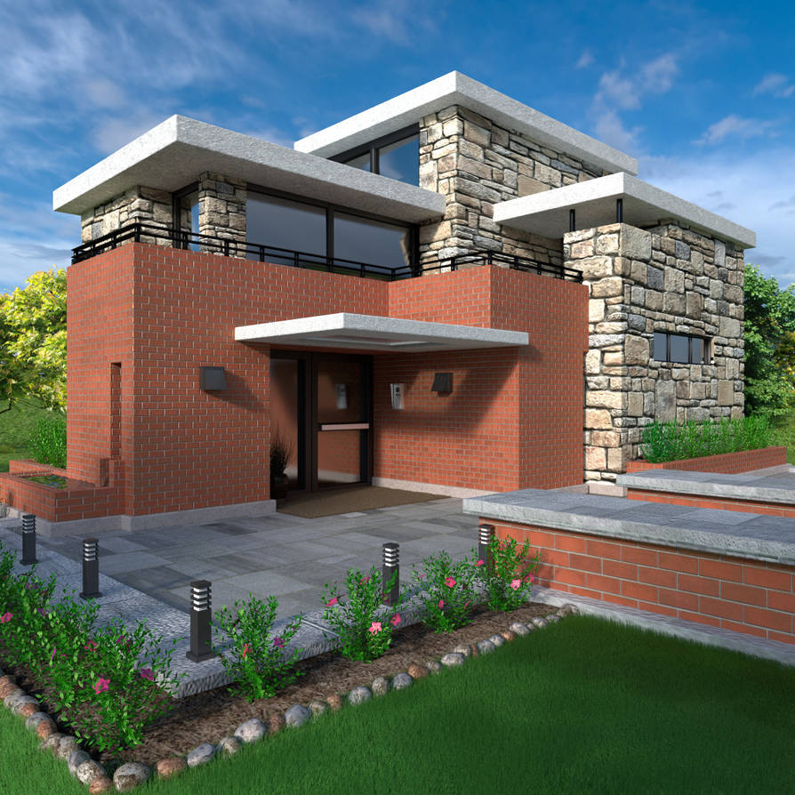 House Rendering Exercise architectural rendering exercise update by naghree on DeviantArt