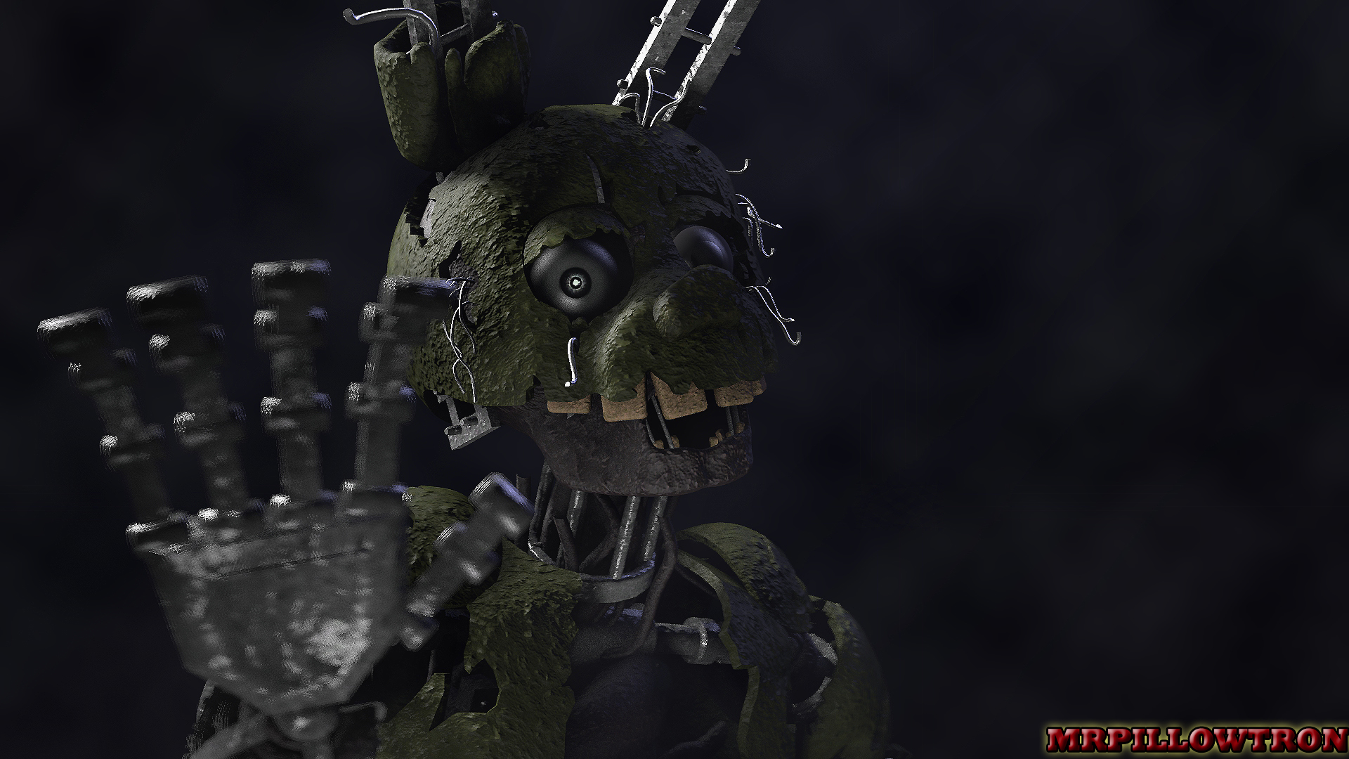 Ignited Spring Bonnie TJOC version by ThePuppetBB on DeviantArt