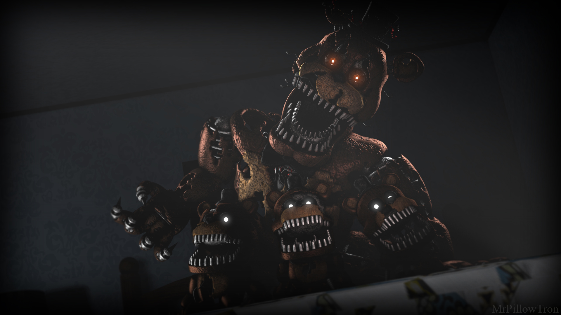 FNaF 4 Nightmare Freddy Teaser Remake by Puppetio on DeviantArt