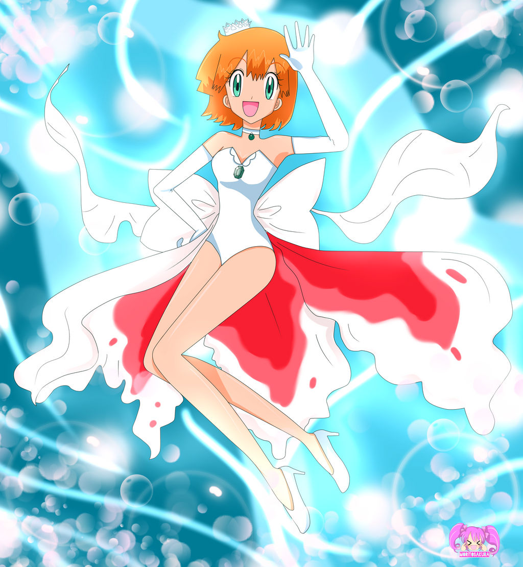 misty goldeen dress The Misty dress is based on Goldeen, as you can see Ash Ketchum , Pikachu and Misty Waterflower from Pokemon add in Stryu and Goldeen too. Hope you like it. #pokemon #pokmon #