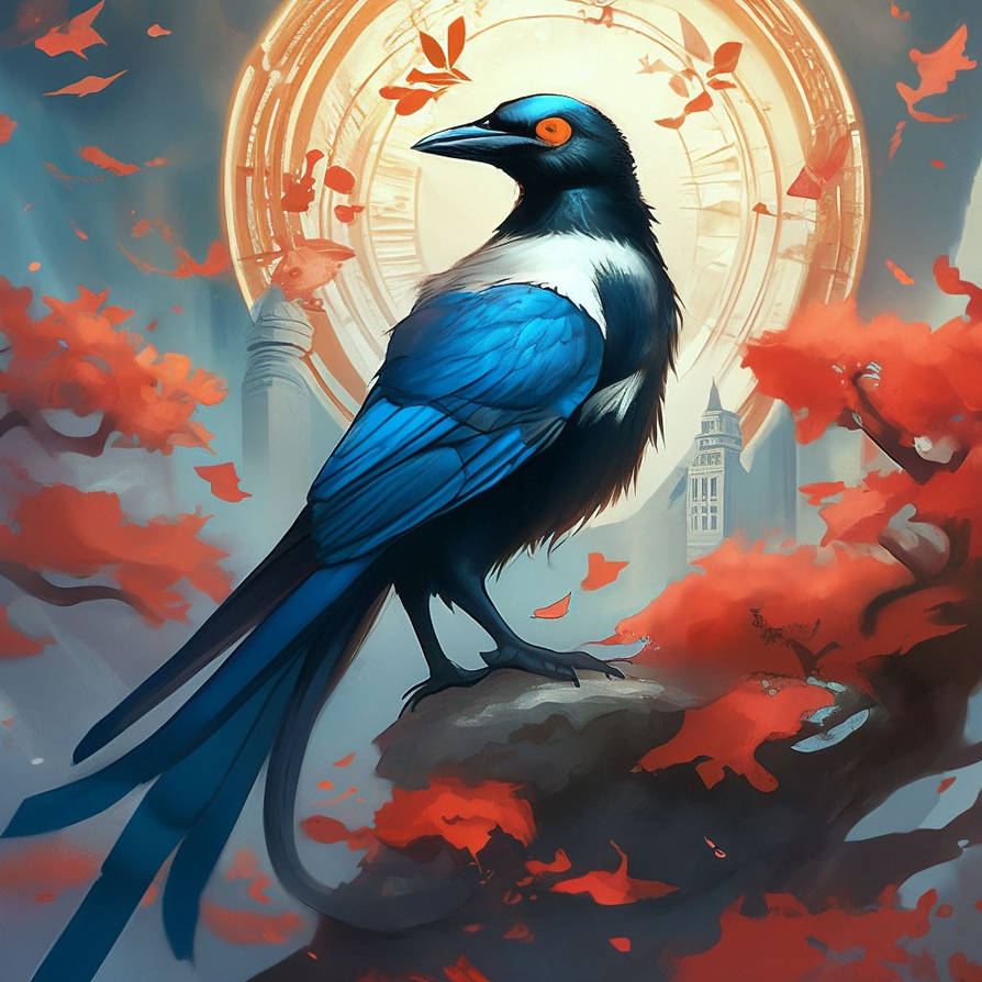 Magic Magpie by MargauxAe on DeviantArt
