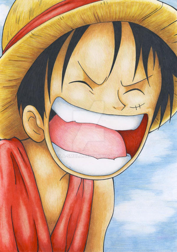 Monkey D Luffy Laughing face by CreativeDyslexic on DeviantArt