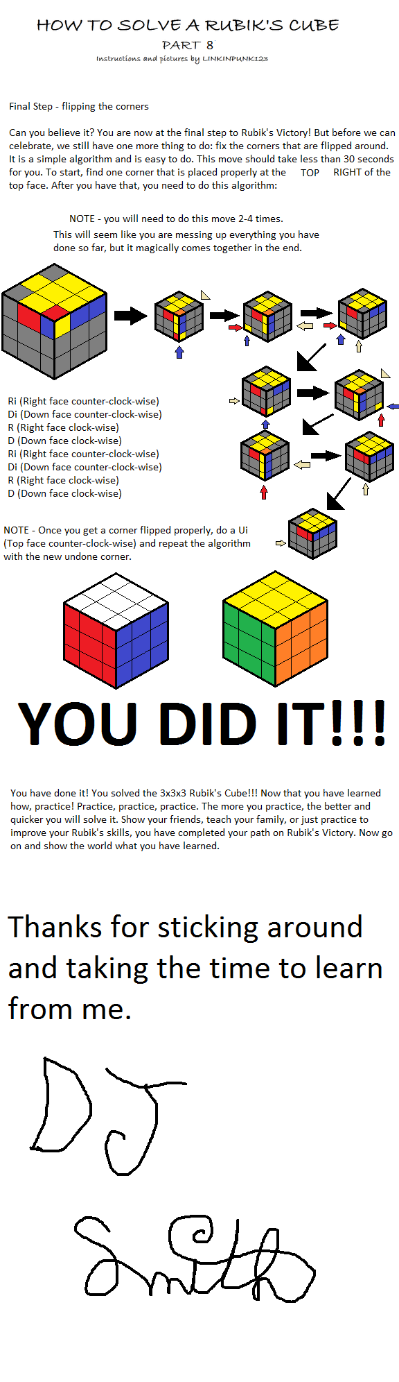 How to solve a Rubik s Cube 8 by linkinpunk123 on DeviantArt