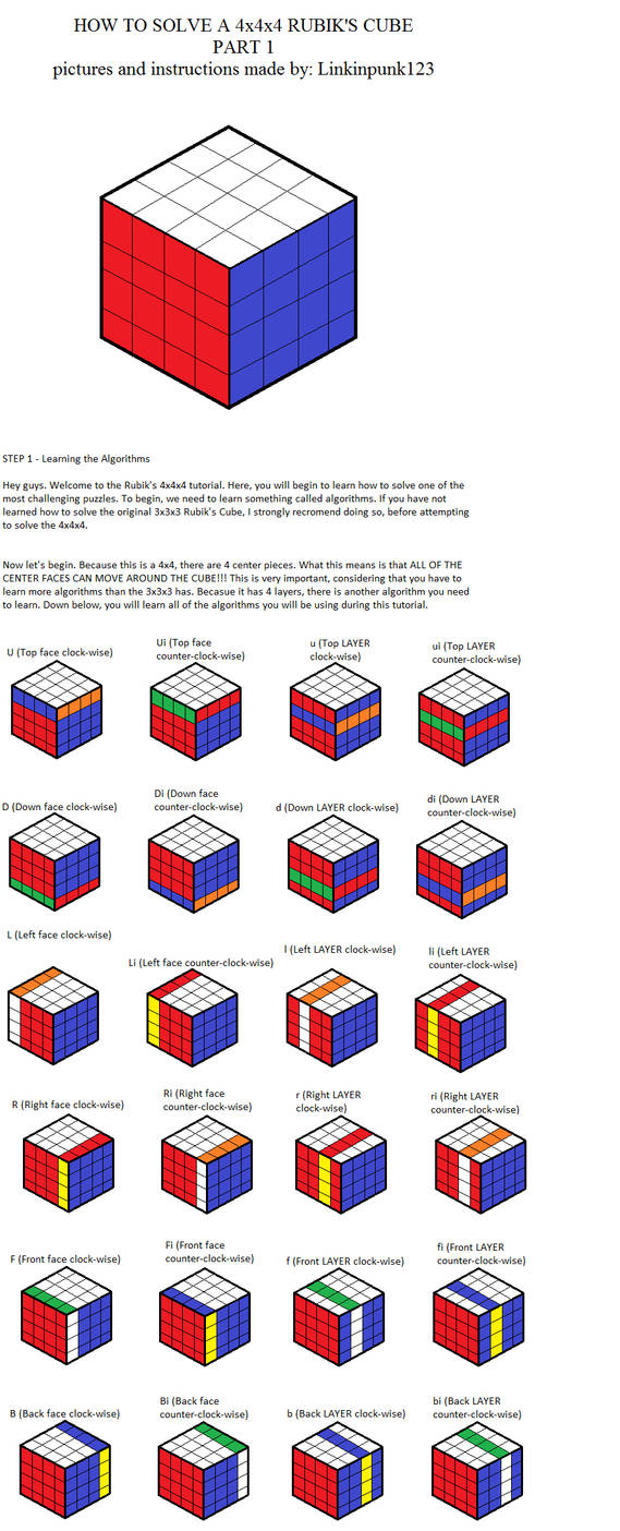Кубик рубик 5х5 схема сборки