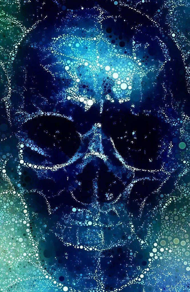 Blue skull by highjenks on DeviantArt