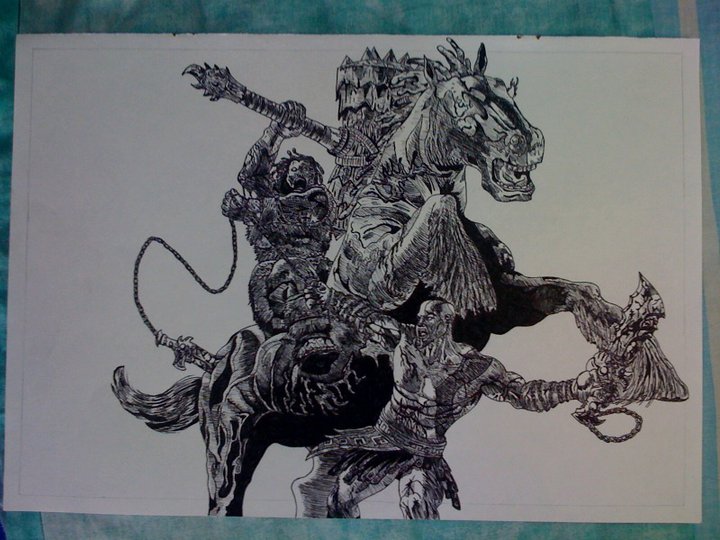 God of war 2 Drawing by Chriluke on DeviantArt