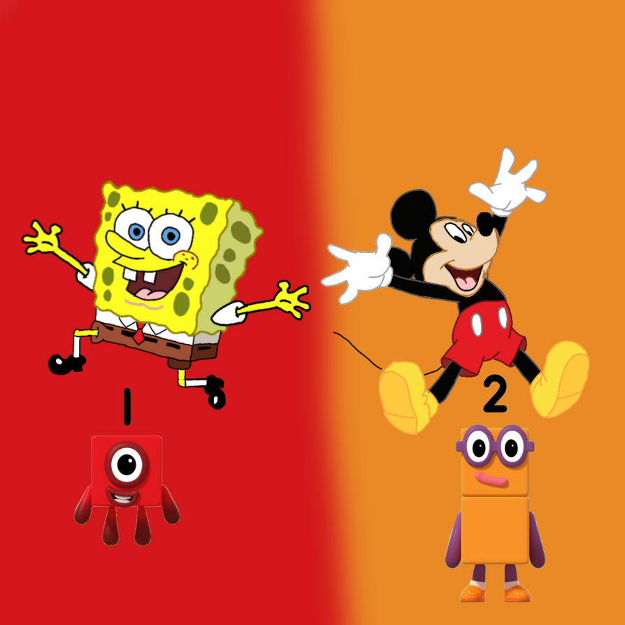 SpongeBob and Mickey Mouse get a present by BingoBrandiHeeler on DeviantArt