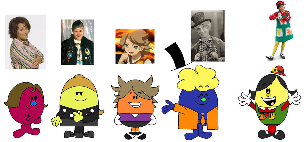 Characters in Mr. Men and Little Miss form by Percyfan94 on DeviantArt