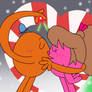 Tickle and Heartfelt Mistletoe Kiss