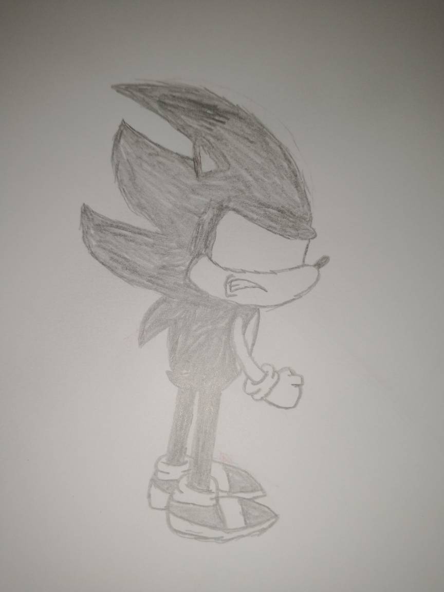 How To Draw Dark Sonic 