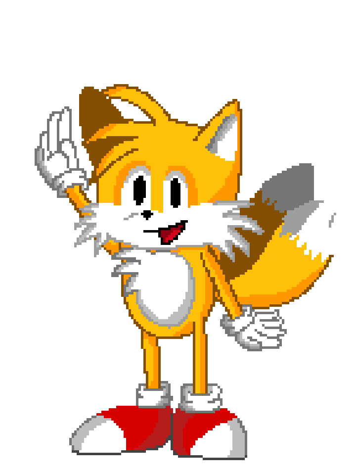 Tails Pixel art with Original Colors by MonsterCraft505 on DeviantArt