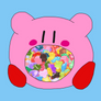 Kirby eating a gummillion gummies!