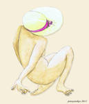 Yellow sunhat. by jennystokes