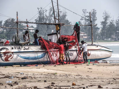 After the catch. Weligama. Sri Lanka.