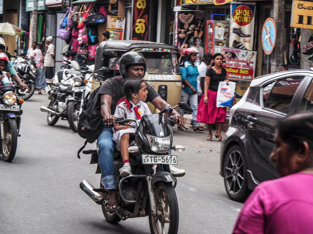 Motorbikes and kids.