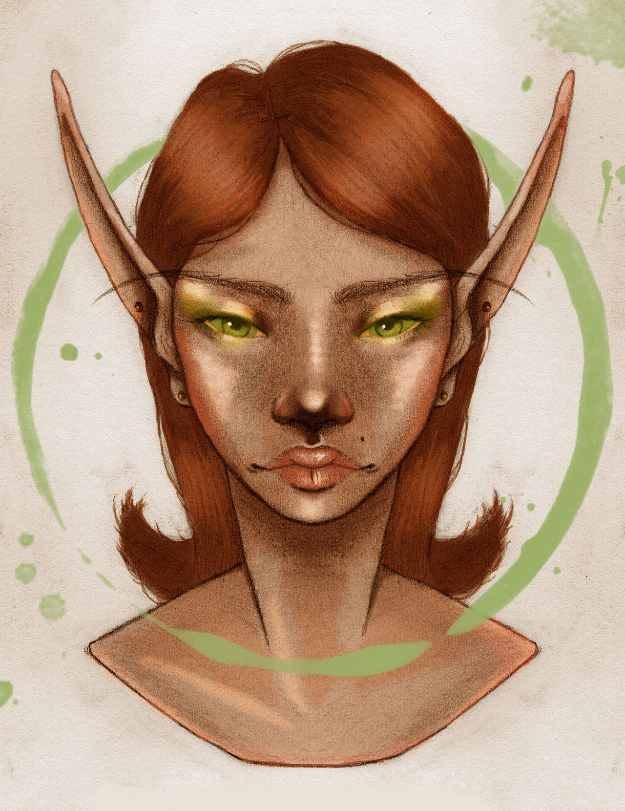 Blood Elf Portrait by coffey-cat on DeviantArt
