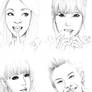 Kpop Pencil Sketches