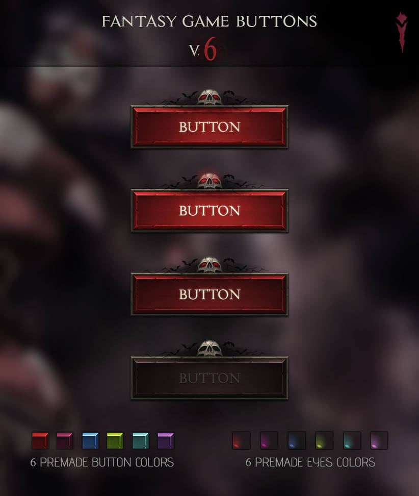Fantasy Game Buttons V.6 by IspoinDesign on DeviantArt