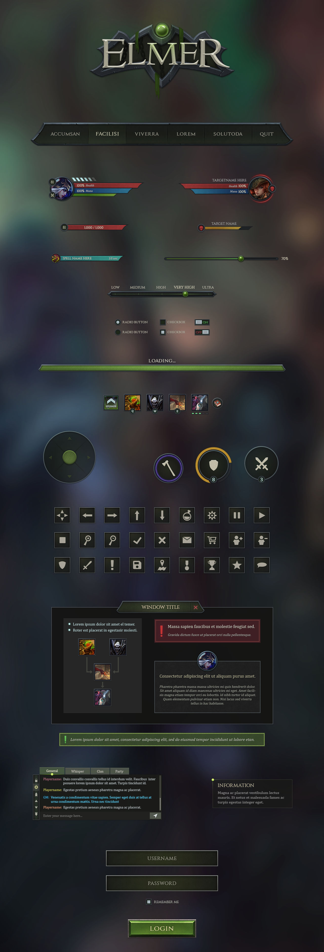 ELMER - Game Interface by IspoinDesign on DeviantArt
