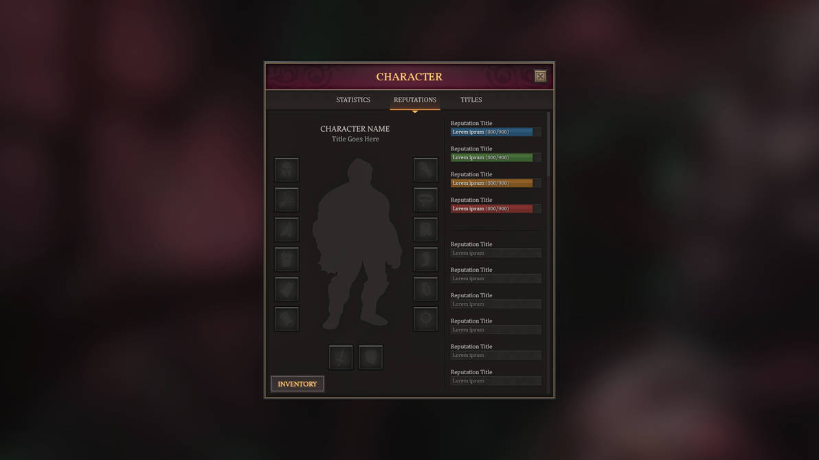 RPG and MMO TWO - PC and Mobile UI by IspoinDesign on DeviantArt