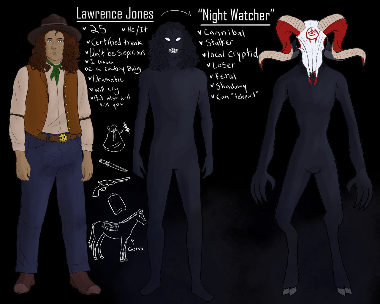 Cowboy Cryptid OC by ICanArtToo on DeviantArt