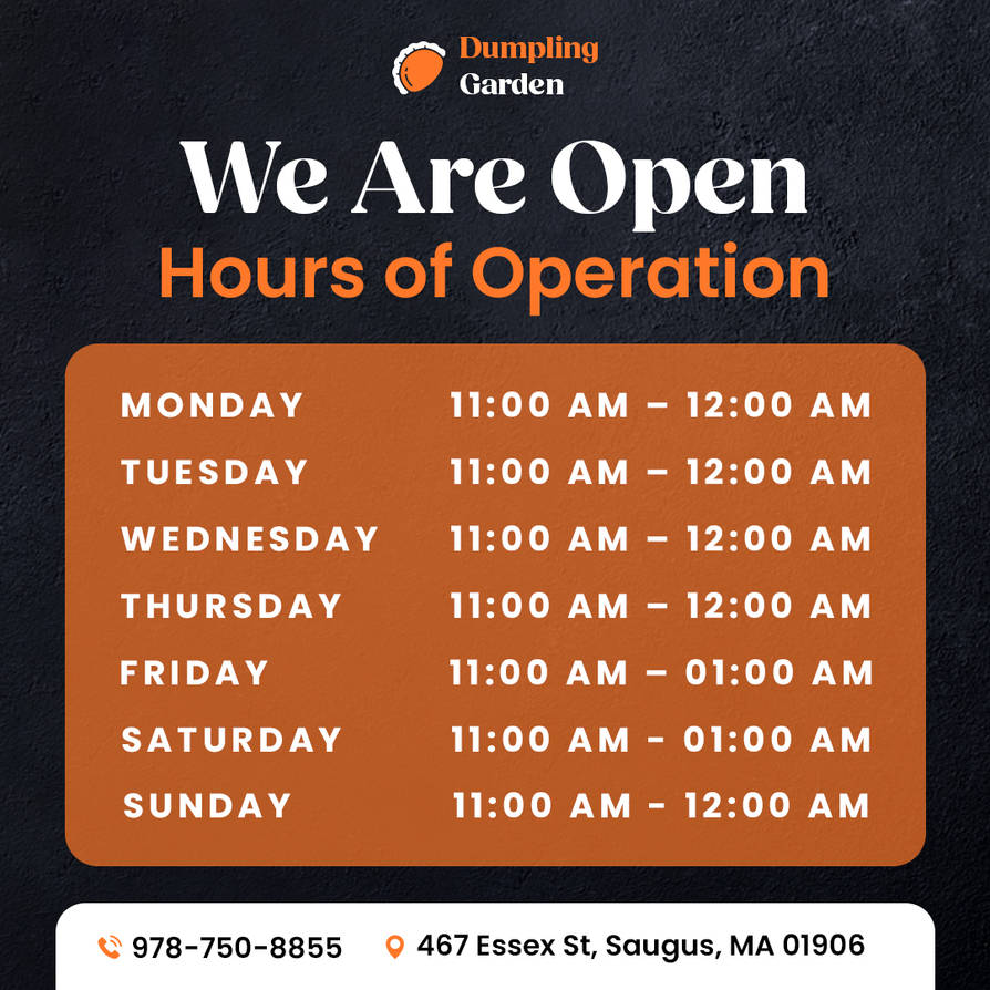 Operrating Hours We Are Open Hours Of Operation by thedumplinggarden on DeviantArt