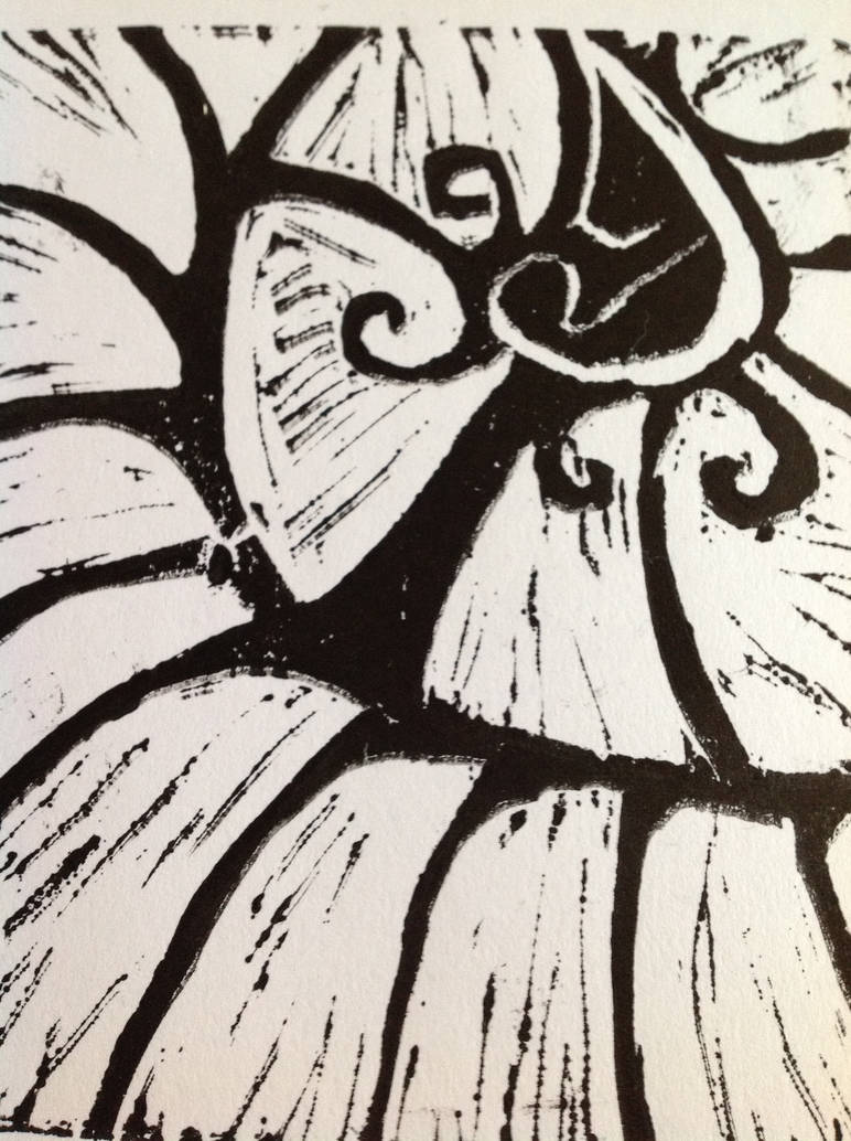 Lino print shell by Misnar2 on DeviantArt