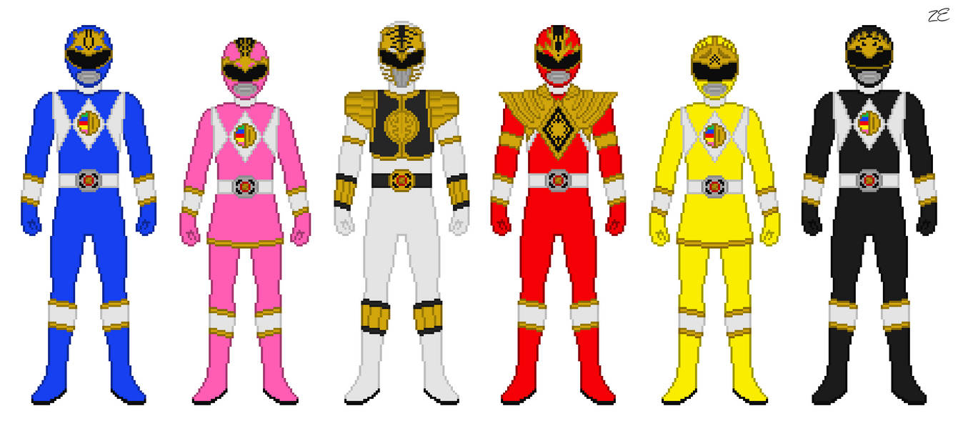 Mighty Morphin Thunder Rangers by Zyuoh-Eagle on DeviantArt