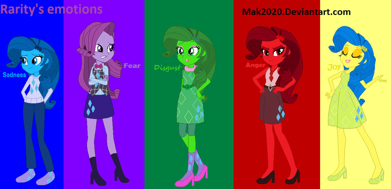 Rarity's emotions by Mak2020 on DeviantArt